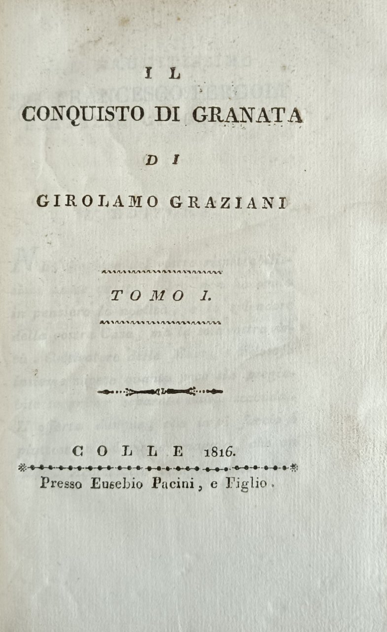 IL CONQUISTO DI GRANATA