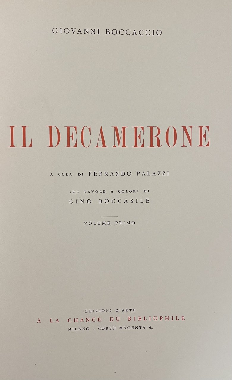 IL DECAMERONE