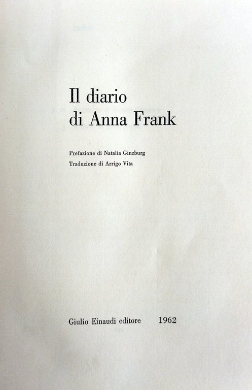 IL DIARIO DI ANNA FRANK