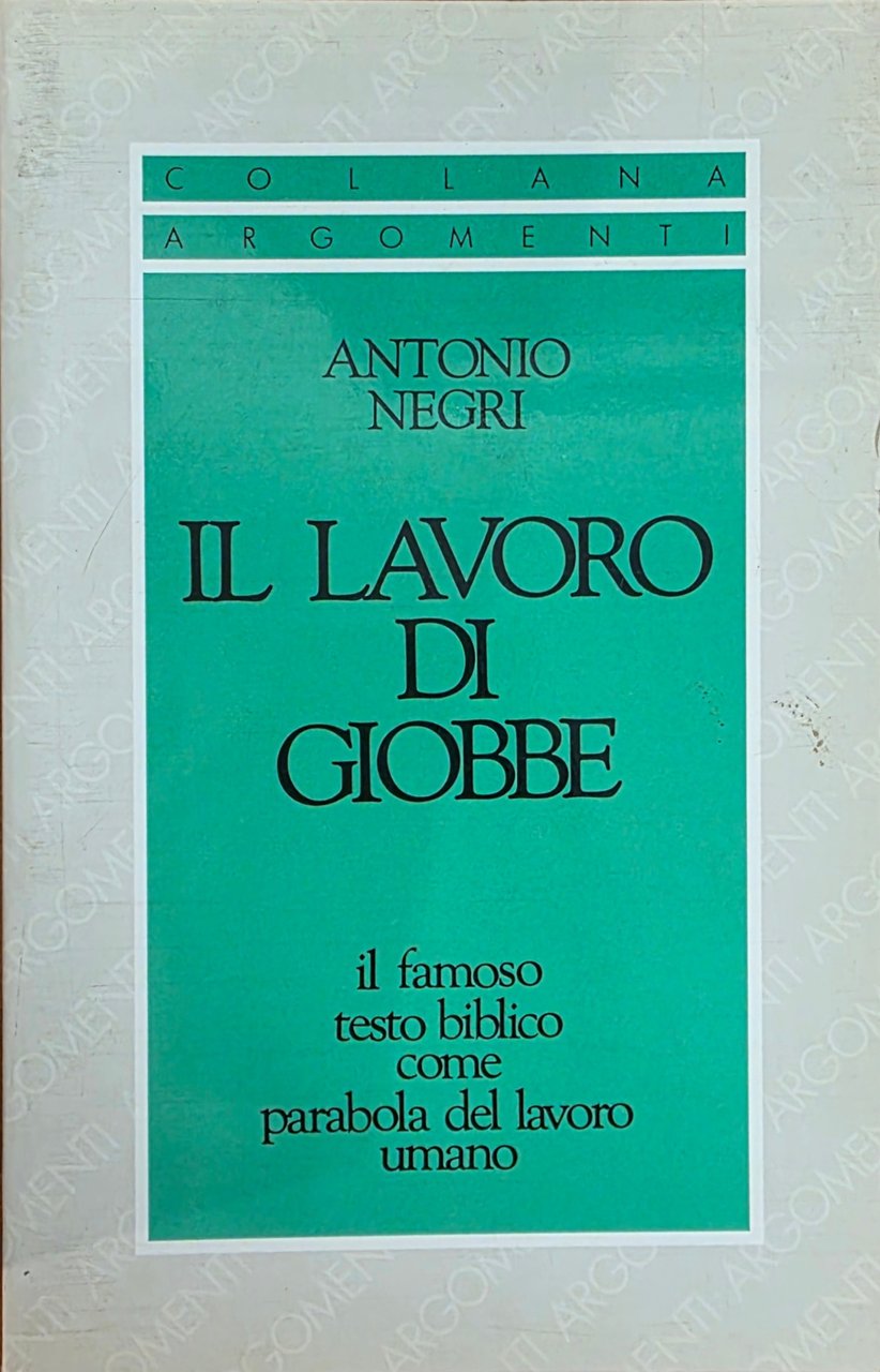IL LAVORO DI GIOBBE. IL FAMOSO TESTO BIBLIO COME PARABOLA … | Immagine principale