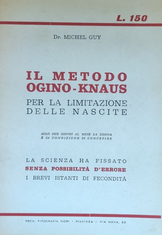 IL METODO "OGINO-KNAUS" PER LA LIMITAZIONE DELLE NASCITE | Immagine Gallery 2