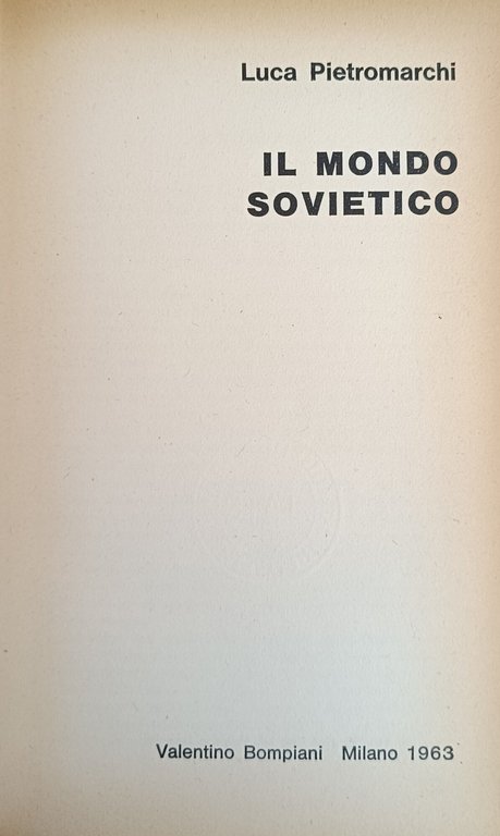 IL MONDO SOVIETICO