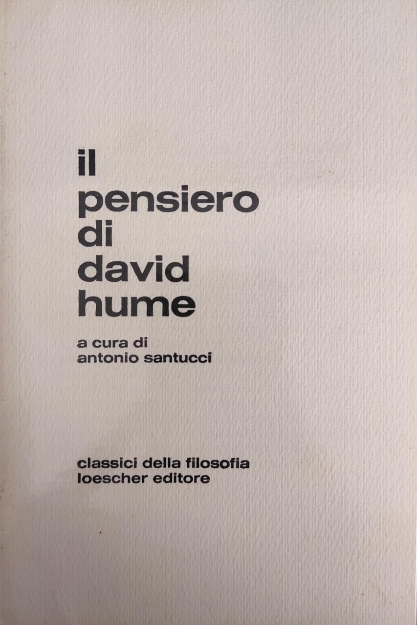 IL PENSIERO DI DAVID HUME