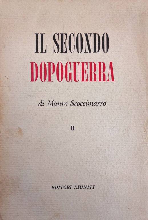 IL SECONDO DOPOGUERRA