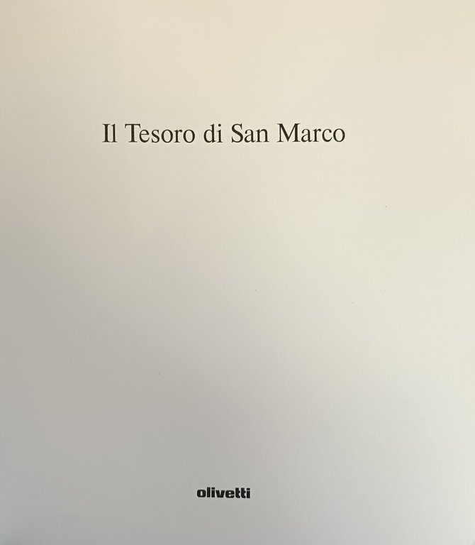 IL TESORO DI SAN MARCO