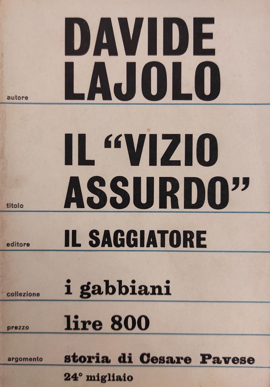 IL "VIZIO ASSURDO"