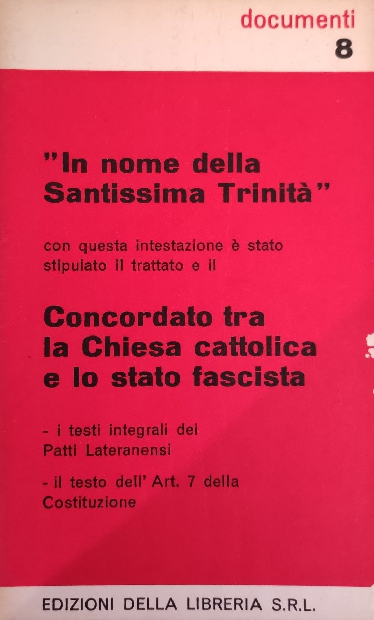 "IN NOME DELLA SANTISSIMA TRINITA' "