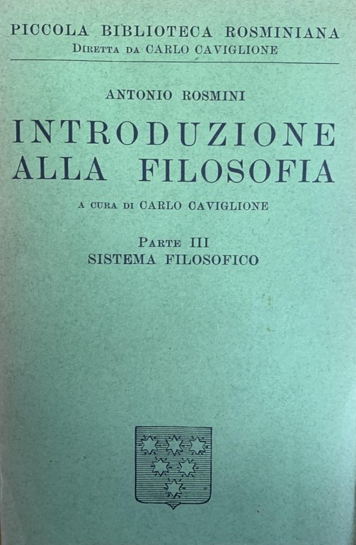 INTRODUZIONE ALLA FILOSOFIA