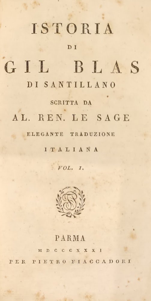 ISTORIA DI GIL BLAS DI SANTILLANA