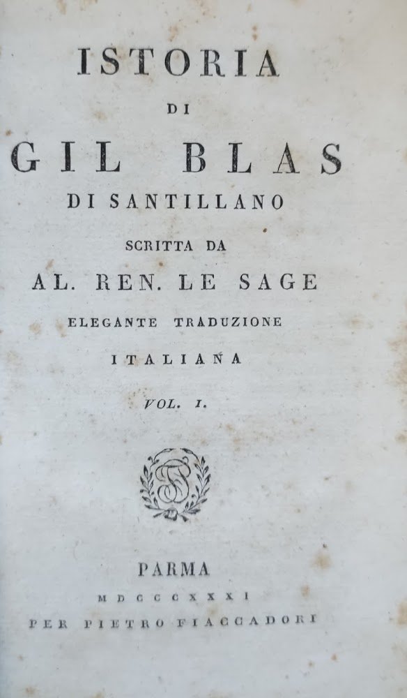 ISTORIA DI GIL BLAS DI SANTILLANO