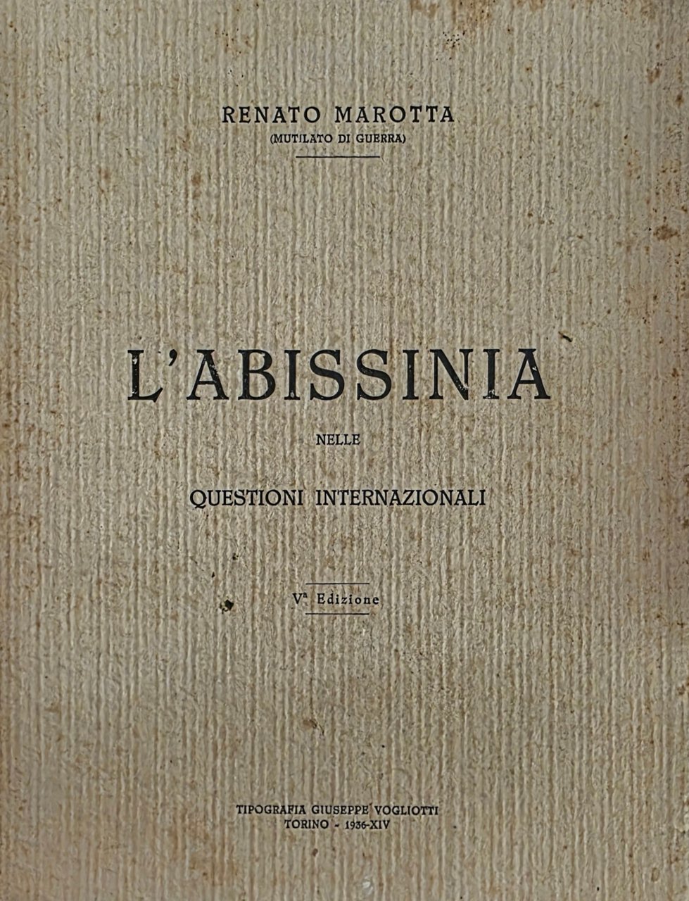 L' ABISSINIA NELLE QUESTIONI INTERNAZIONALI | Immagine principale