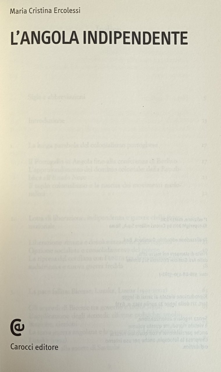 L'ANGOLA INDIPENDENTE