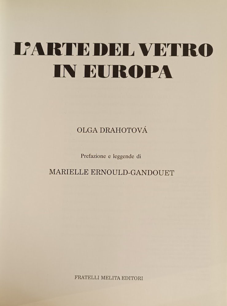 L'ARTE DEL VETRO IN EUROPA