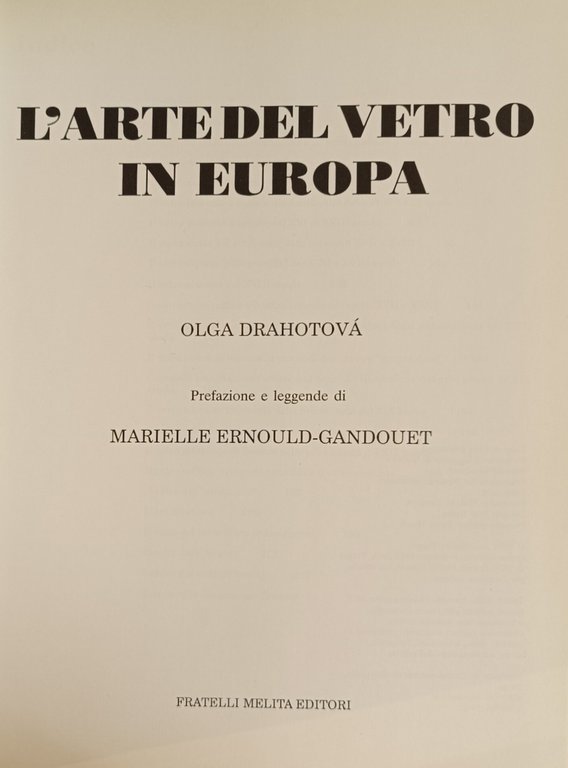 L'ARTE DEL VETRO IN EUROPA