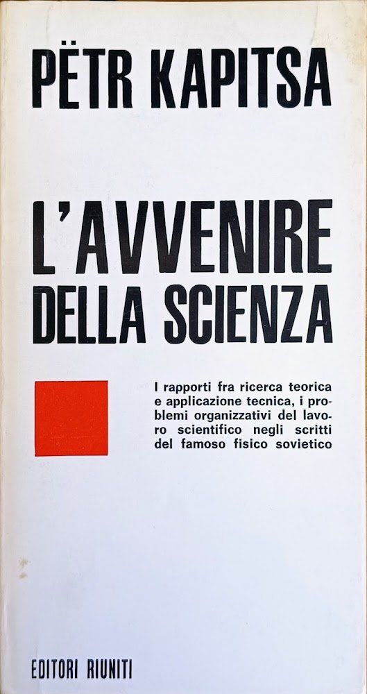 L'AVVENIRE DELLA SCIENZA. I RAPPORTI FRA RICERCA TEORICA E APPLICAZIONE … | Immagine principale