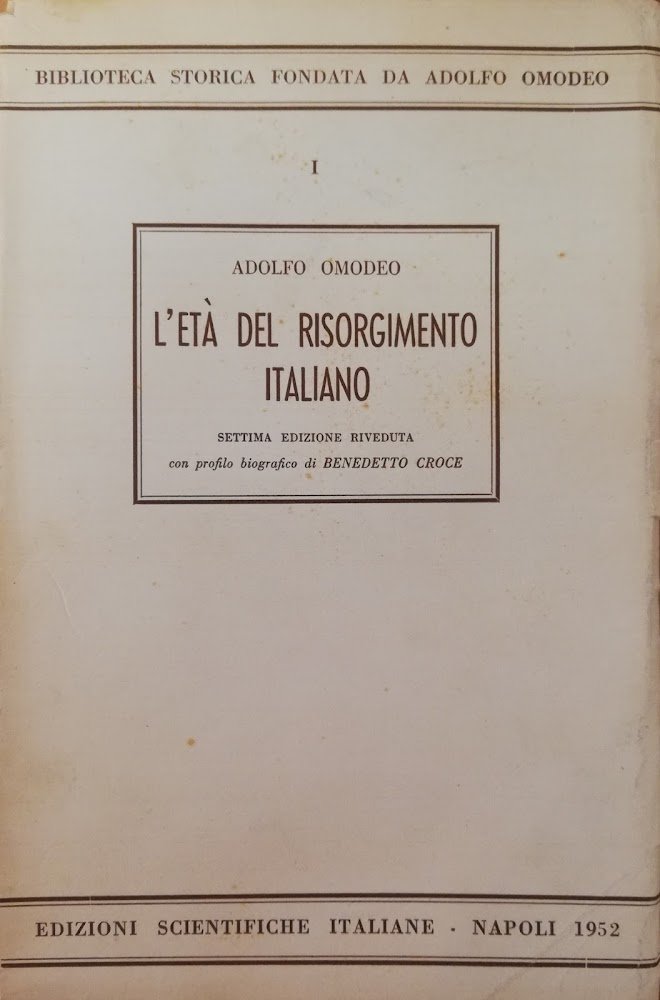 L'ETA' DEL RISORGIMENTO ITALIANO
