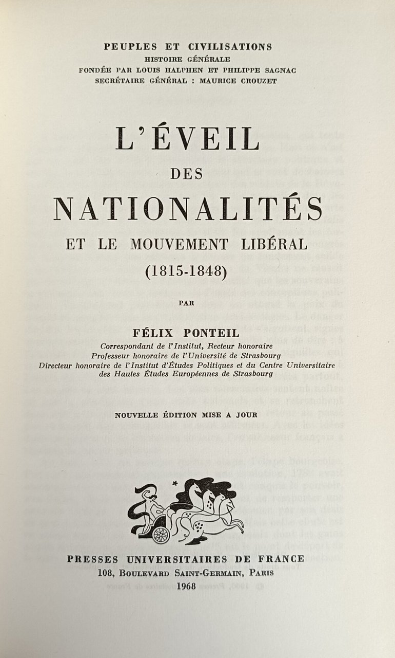 L'EVEIL DES NATIONALITES ET LE MOUVEMENT LIBERAL (1815 - 1848)