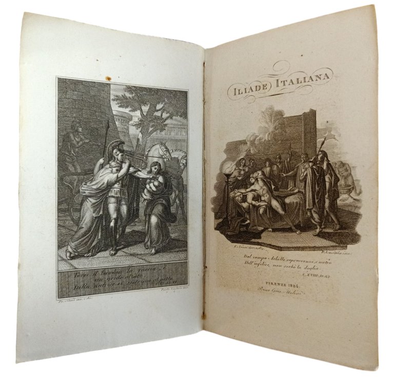 L' ILIADE ITALIANA OVVERO TRADUZIONE EPICA DELL' ILIADE D' OMERO