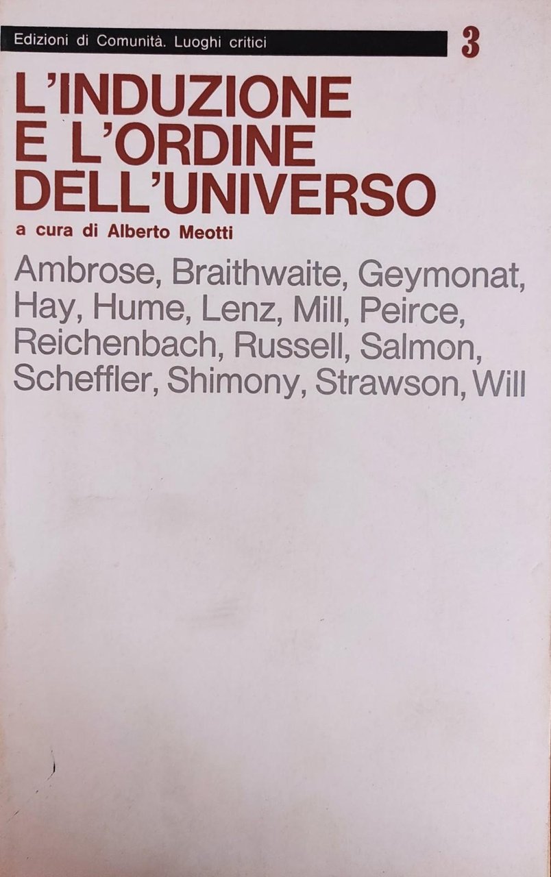 L'INDUZIONE E L'ORDINE DELL'UNIVERSO