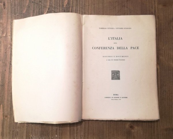 L' ITALIA ALLA CONFERENZA DELLA PACE