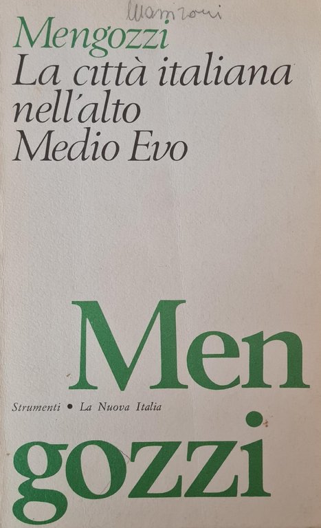 LA CITTA' ITALIANA NELL' ALTO MEDIO EVO. IL PERIODO LANGOBARDO …