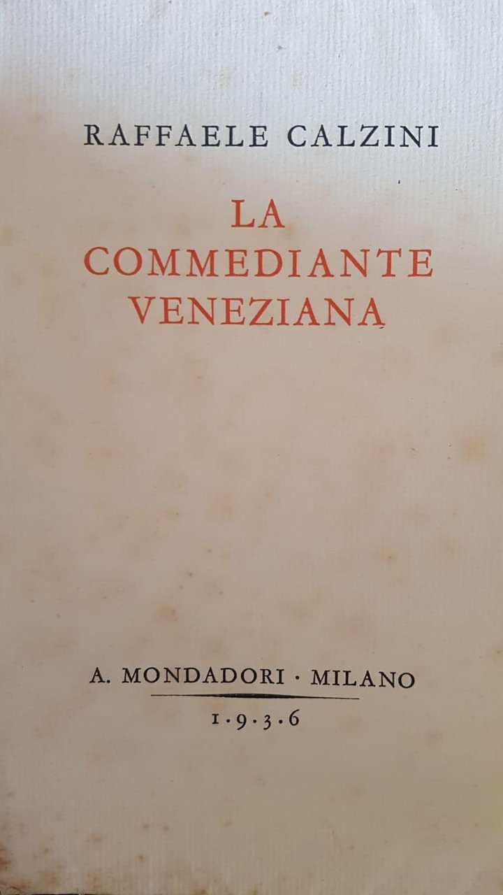 LA COMMEDIANTE VENEZIANA