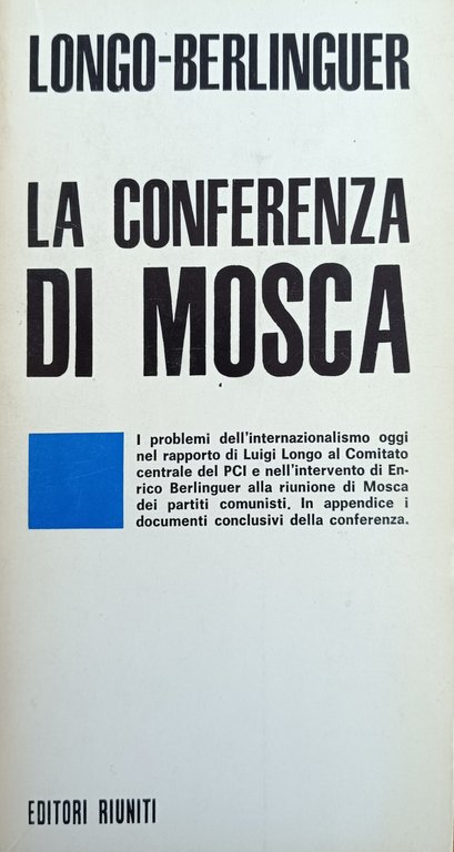 LA CONFERENZA DI MOSCA