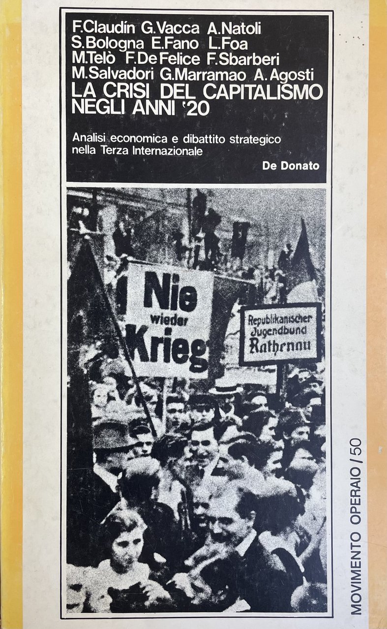 LA CRISI DEL CAPITALISMO NEGLI ANNI '20. ANALISI ECONOMICA E …