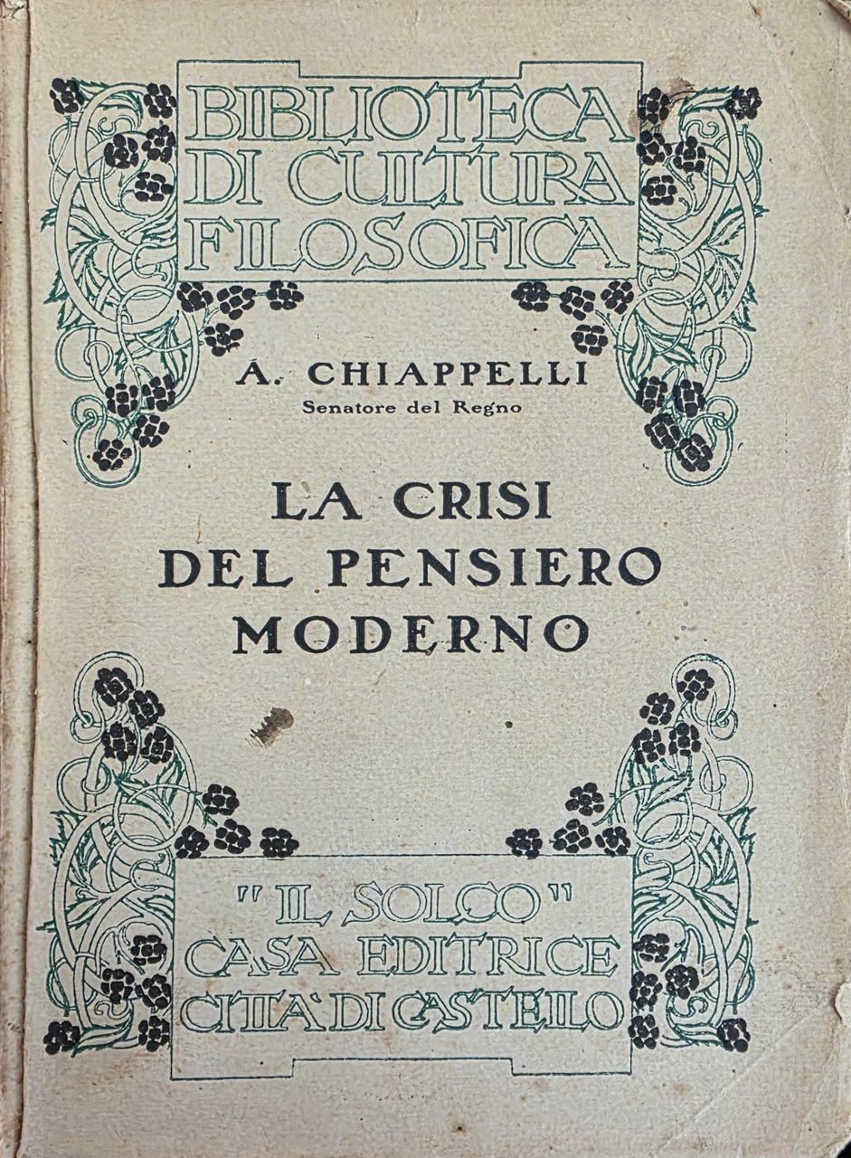 LA CRISI DEL PENSIERO MODERNO | Immagine principale