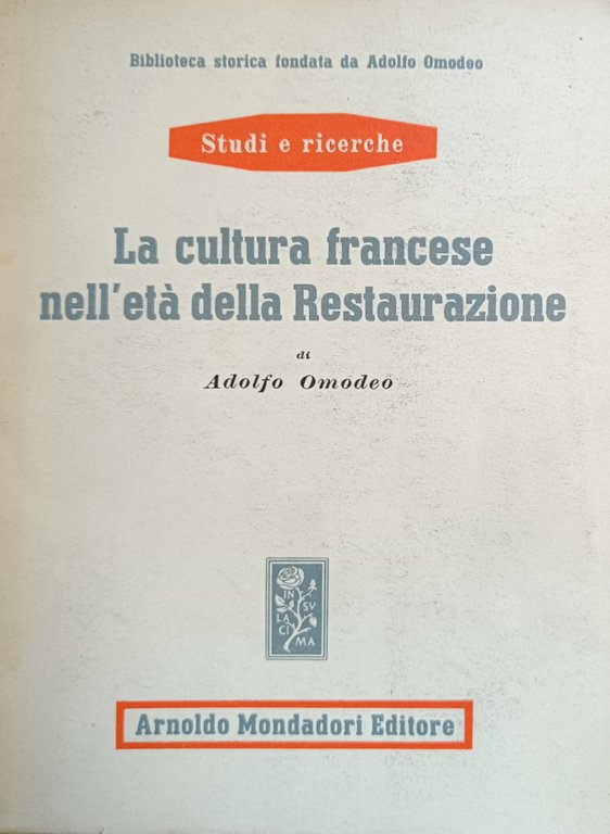 LA CULTURA FRANCESE NELL'ETÀ DELLA RESTAURAZIONE