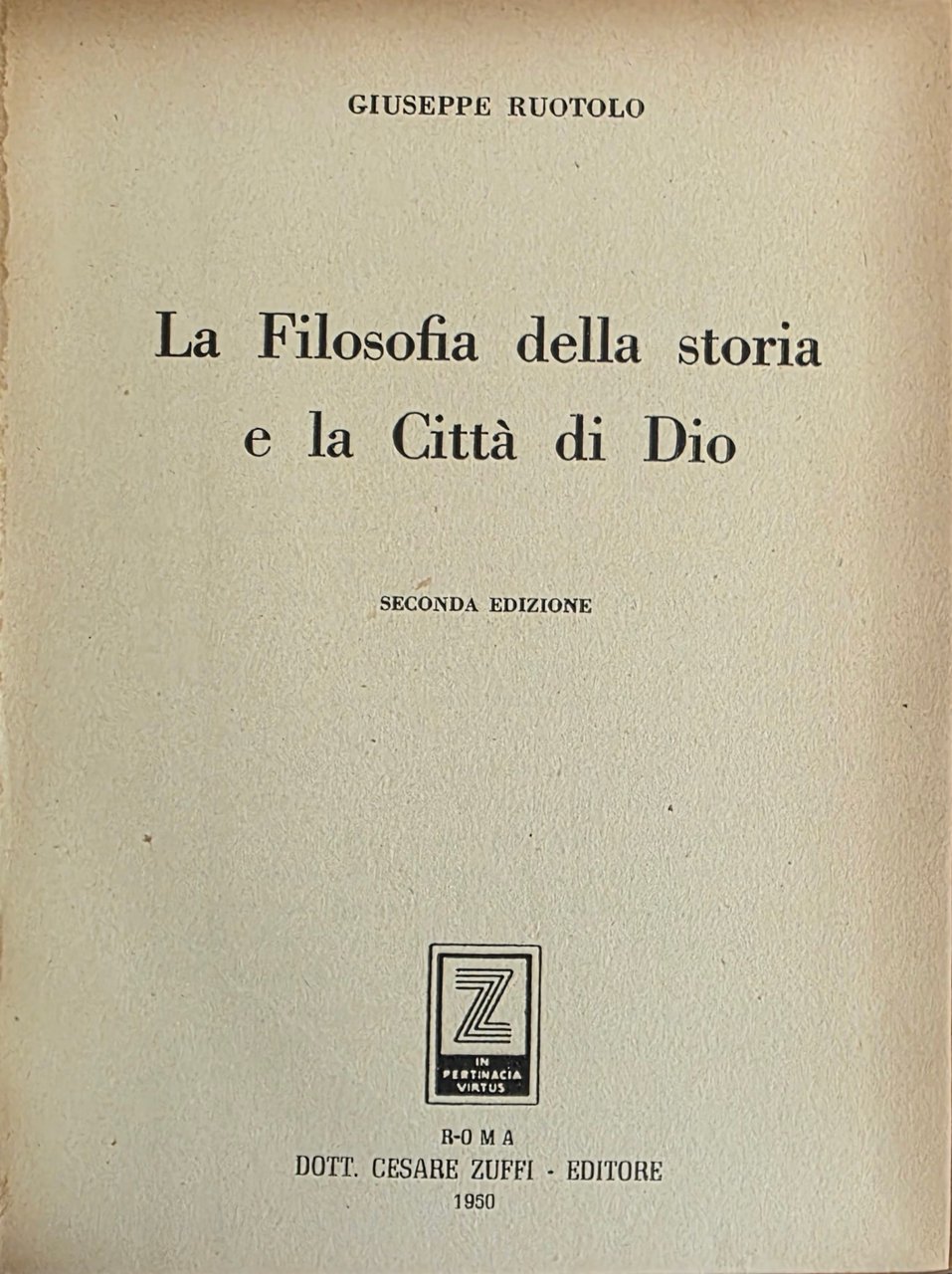 LA FILOSOFIA DELLA STORIA E LA CITTÀ DI DIO | Immagine principale