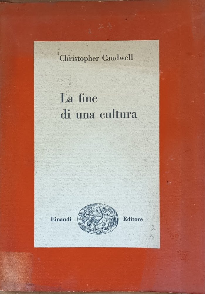 LA FINE DI UNA CULTURA | Immagine principale