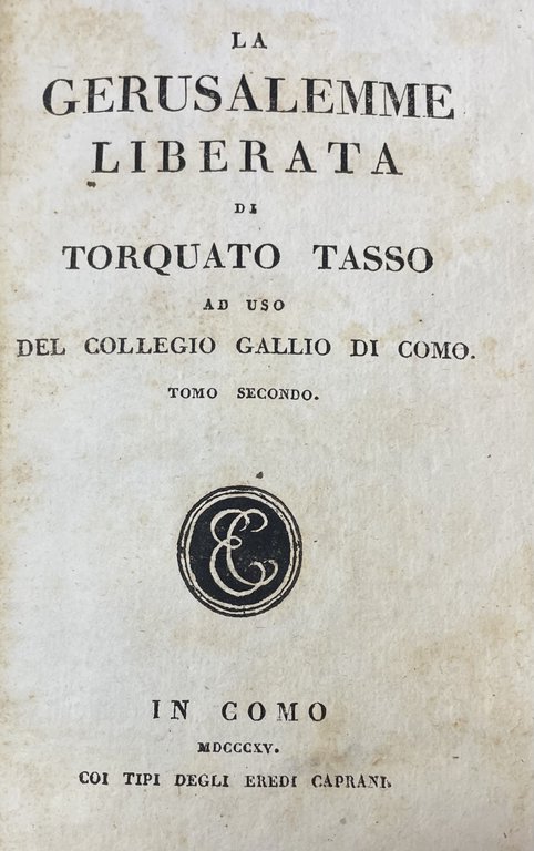 LA GERUSALEMME LIBERATA