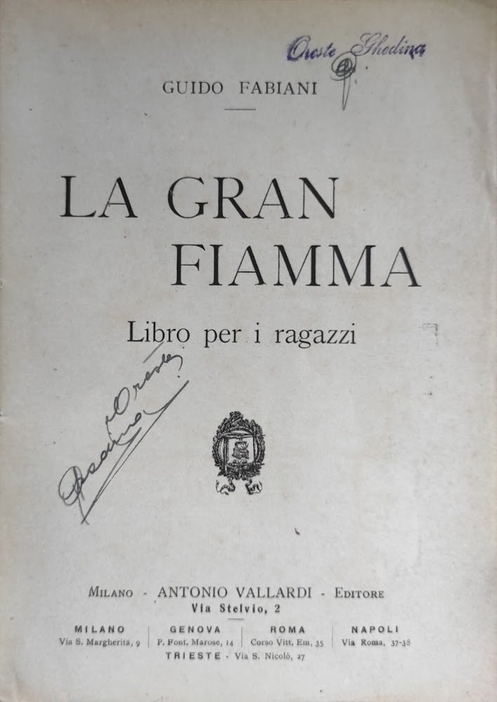 LA GRAN FIAMMA. LIBRO PER RAGAZZI