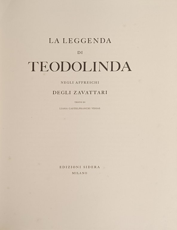 LA LEGGENDA DI TEODOLINDA NEGLI AFFRESCHI DEGLI ZAVATTARI