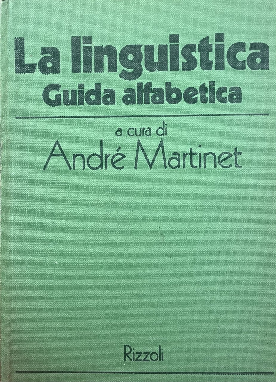 LA LINGUISTICA. GUIDA ALFABETICA | Immagine principale