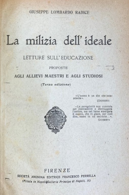 LA MILIZIA DELL' IDEALE