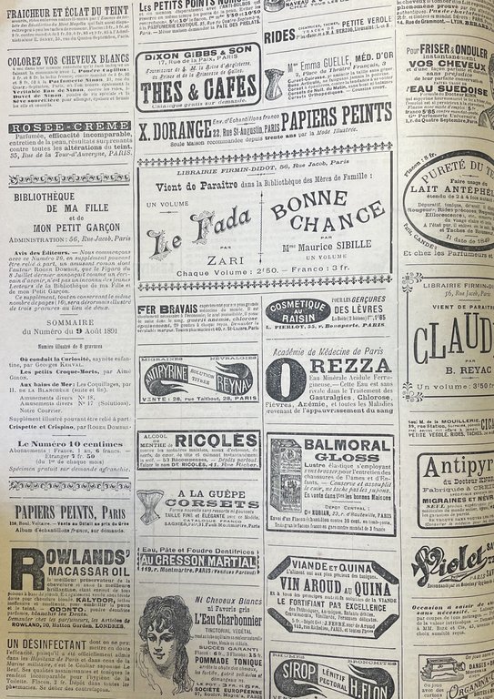 LA MODE ILLUSTRÉE. JOURNAL DE LA FAMILLE