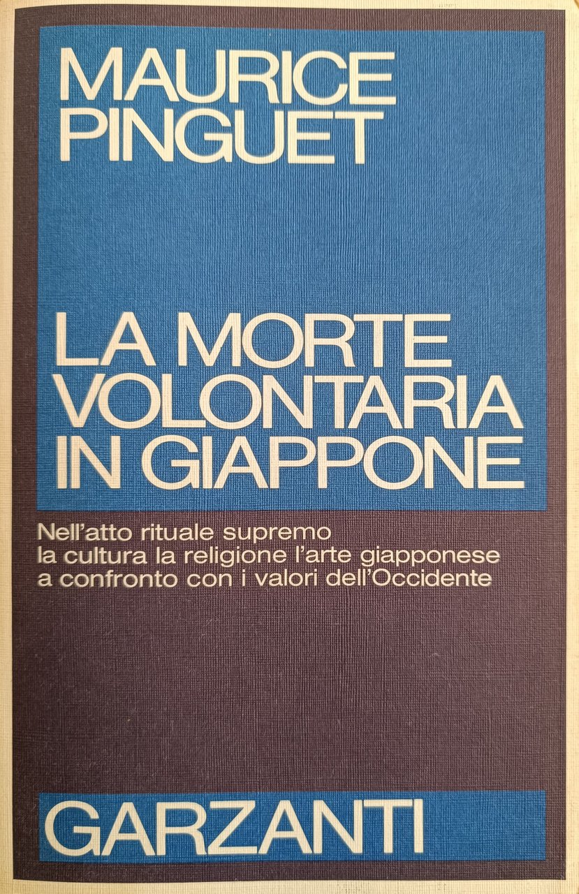 LA MORTE VOLONTARIA IN GIAPPONE. NELL'ATTO RITUALE SUPREMO, LA CULTURA, …