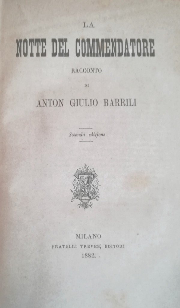 LA NOTTE DEL COMMENDATORE