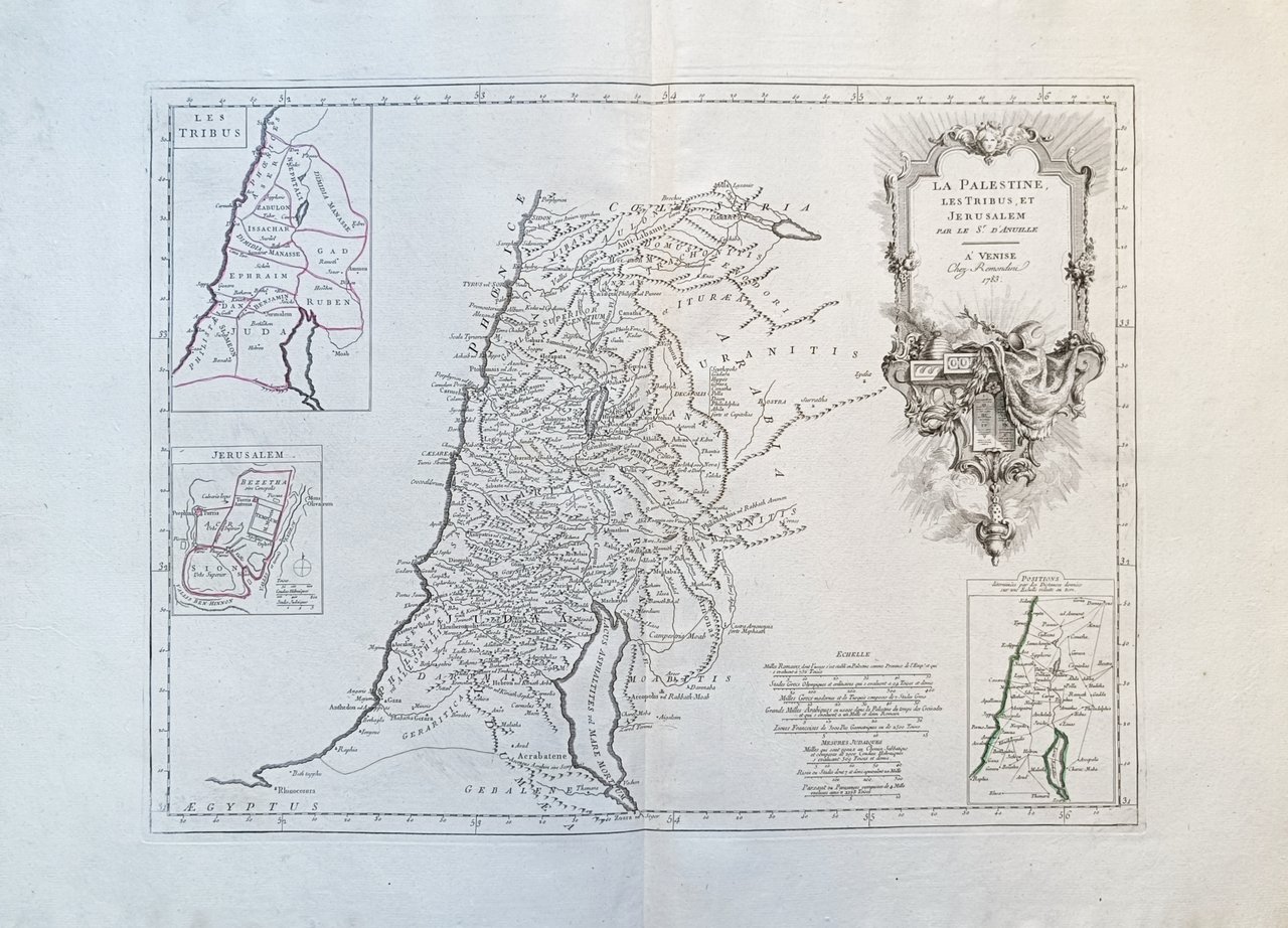 LA PALESTINE, LES TRIBUS, ET JERUSALEM PAR LE S. D'ANVILLE