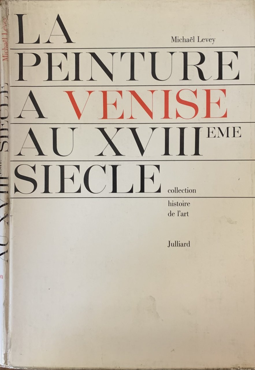 LA PEINTURE A VENISE AU XVIII SIECLE | Immagine principale