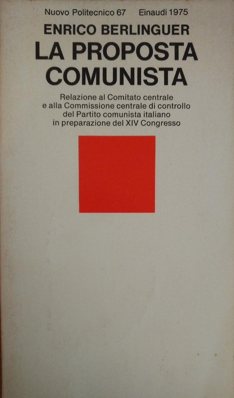 LA PROPOSTA COMUNISTA