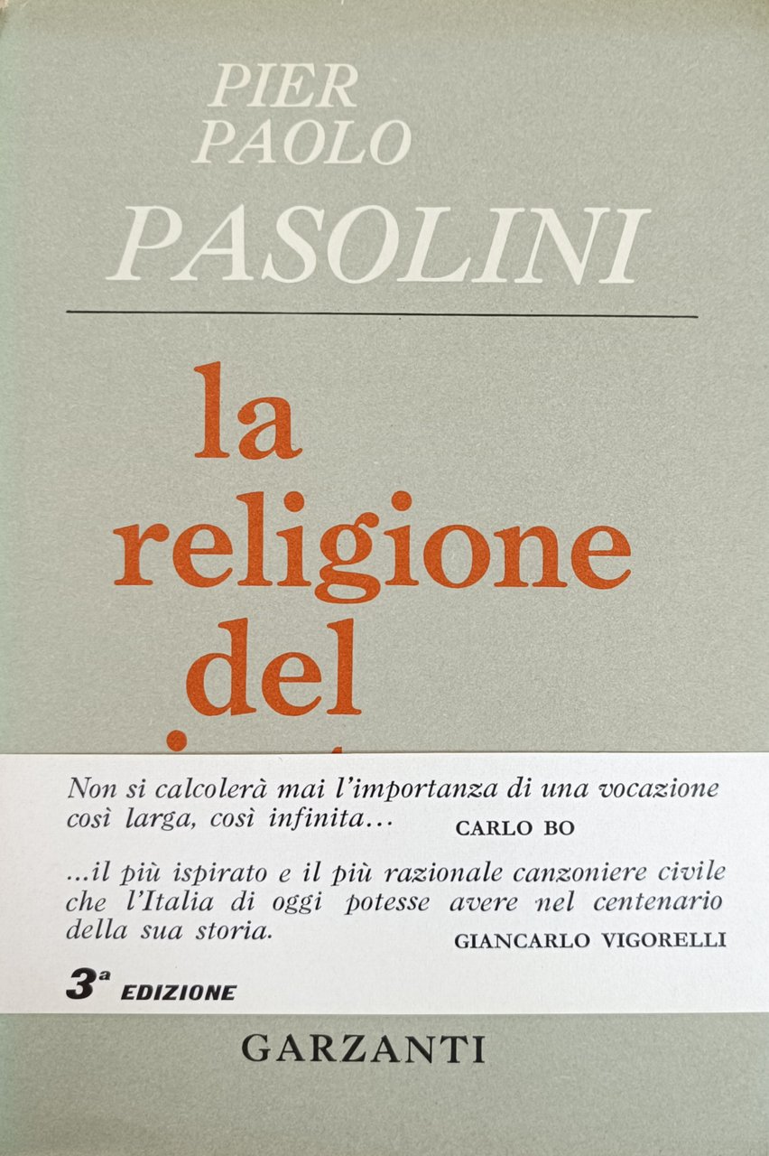 LA RELIGIONE DEL MIO TEMPO. POESIE