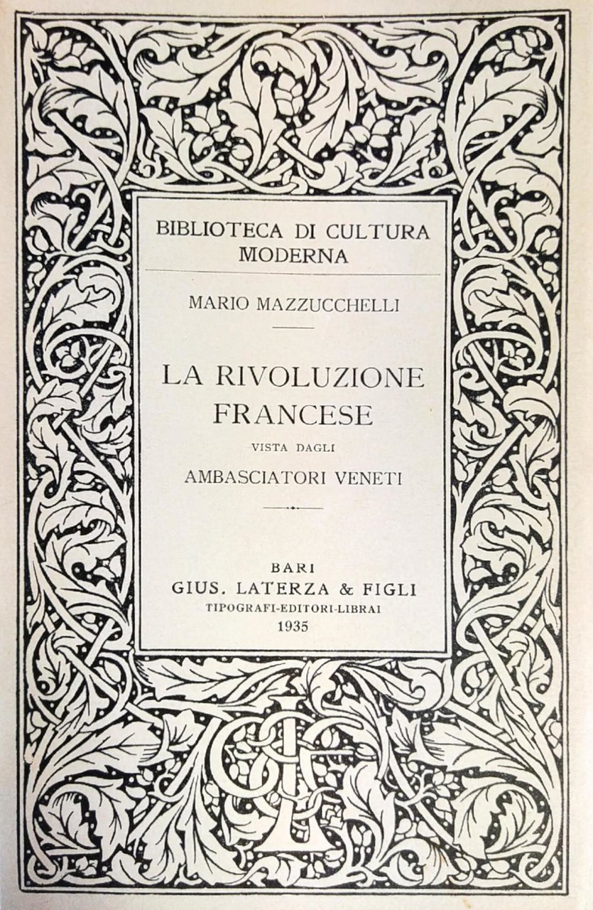 LA RIVOLUZIONE FRANCESE VISTA DAGLI AMBASCIATORI VENETI | Immagine principale