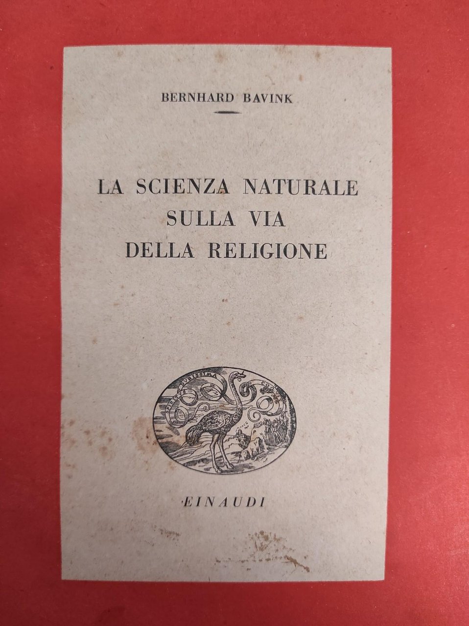 LA SCIENZA NATURALE SULLA VIA DELLA RELIGIONE
