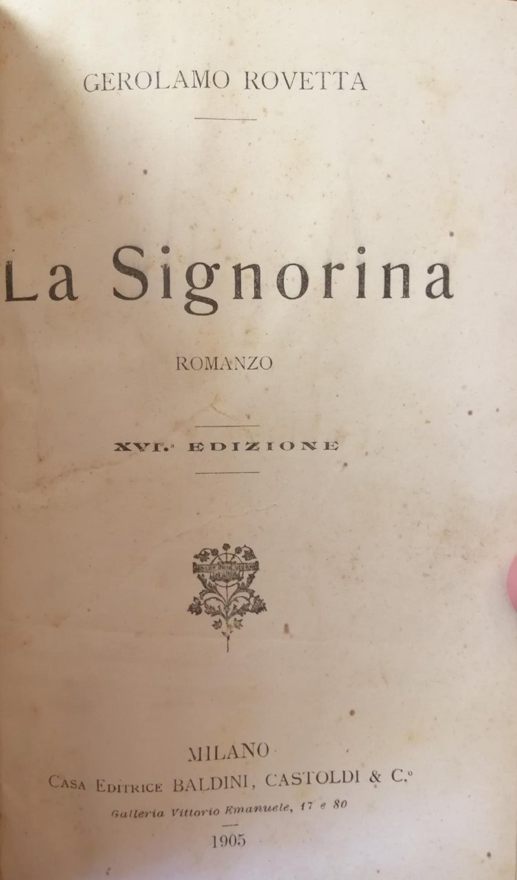 LA SIGNORINA