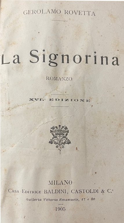 LA SIGNORINA