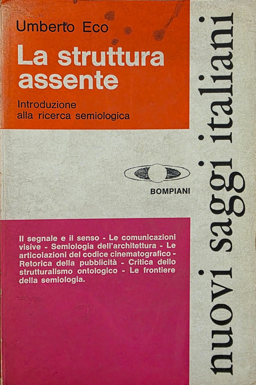 LA STRUTTURA ASSENTE. INTRODUZIONE ALLA RICERCA SEMIOLOGICA | Immagine principale