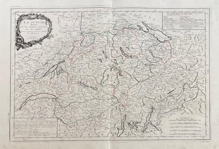 LA SUISSE DIVISEE EN SES TREIZE CANTONS ET SES ALLIES | Immagine Gallery 2